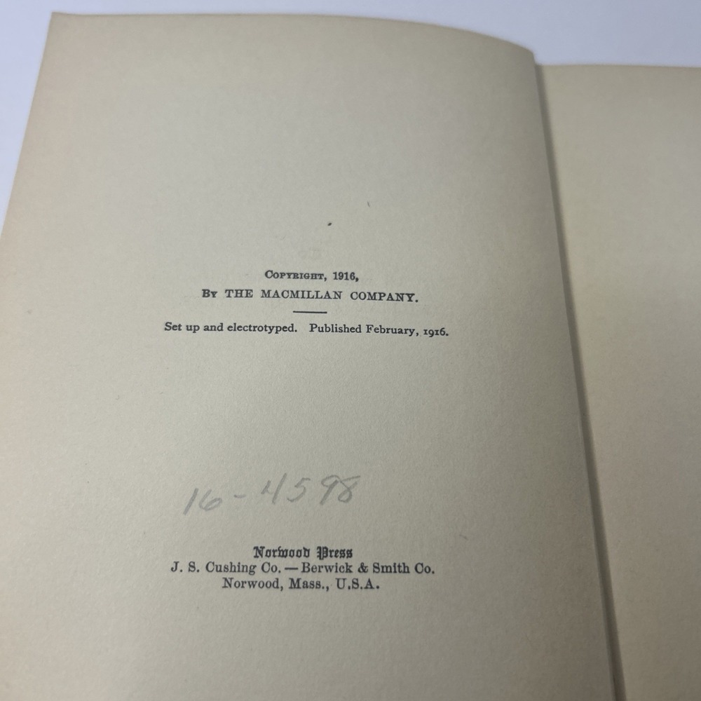 Edwin Arlington Robinson The Man Against the Sky Poems 1916 HC Macmillan NY - Picture 9 of 16